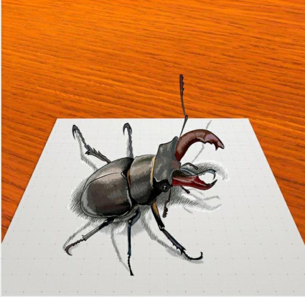 Жук Рогач тату