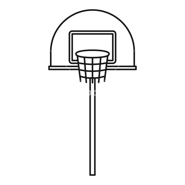 Баскетбольная корзина раскраска