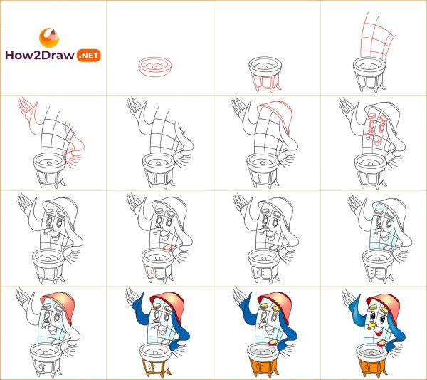 Раскраска Мойдодыр Чуковский