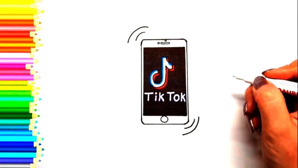 Лёгкие рисунки тик ток