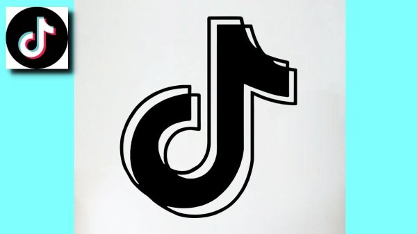 Логотип тик тока для срисовки