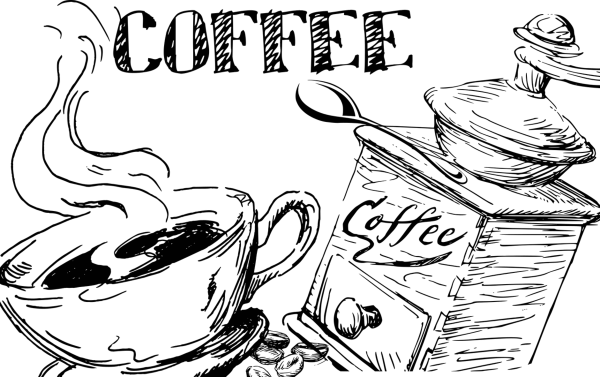 Кофе набросок
