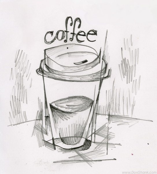 Кофе карандашом