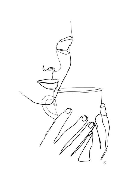 Кофейная чашка рисунок карандашом