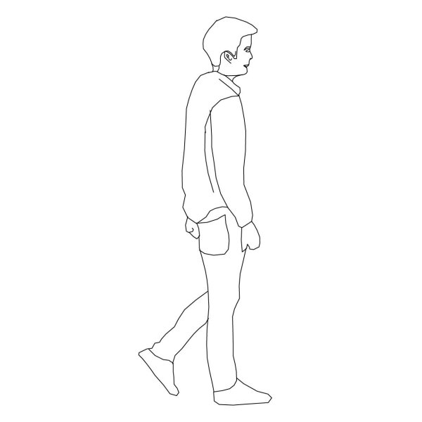 Набросок человека в полный рост
