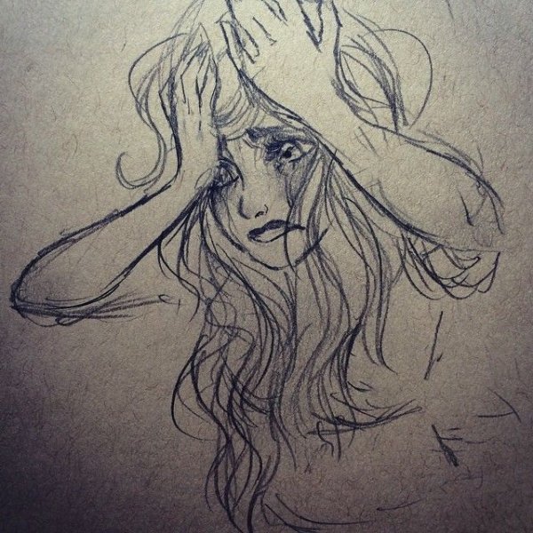 Аниме глаза со слезами