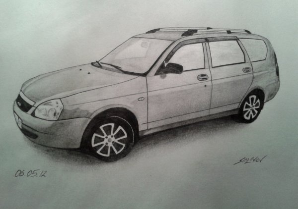 Лада Приора 2170 раскраска