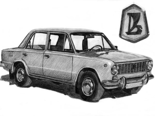 Жигули карандашом