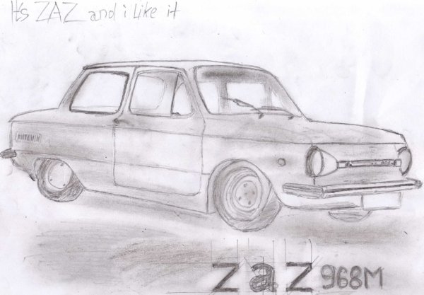 Запорожец карандашом