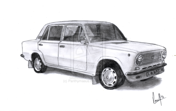 ВАЗ 2106 рисунок сбоку