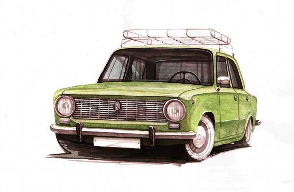 Зарисовка ВАЗ 2101
