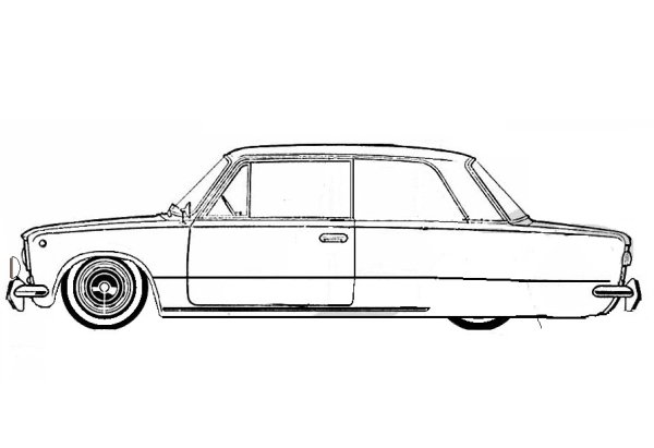 ВАЗ 2101 сбоку заниженная