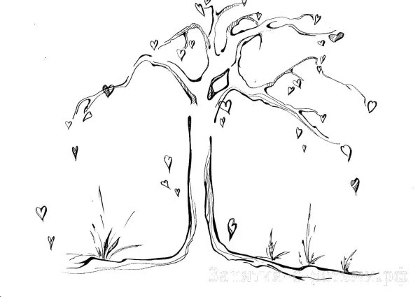 Рисунок к стихотворению Тютчева листья