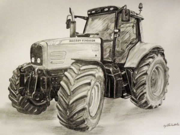 Зарисовки трактора