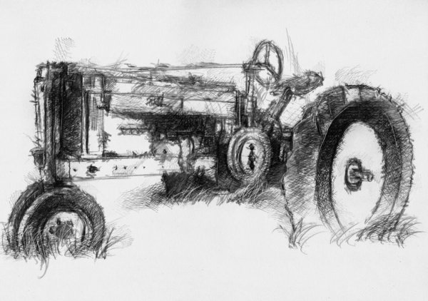 Трактор для рисования для детей