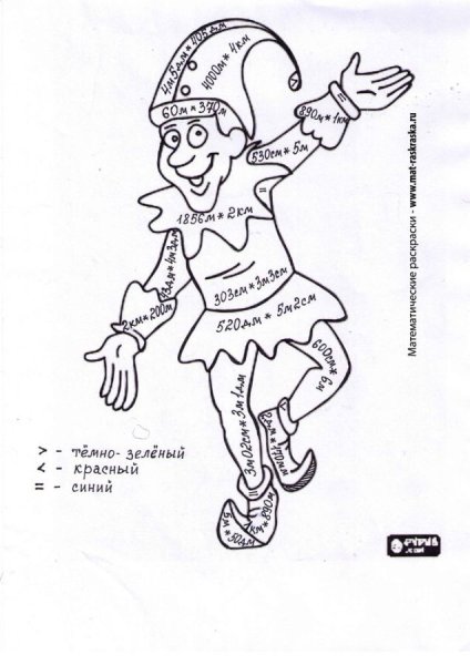 Скоморох раскраска