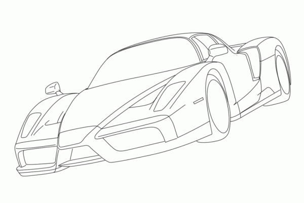 Раскраска Ferrari FXX