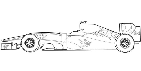 Гоночная машина срисовать