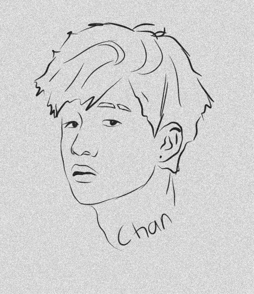 Рисунок бан Чана Stray Kids