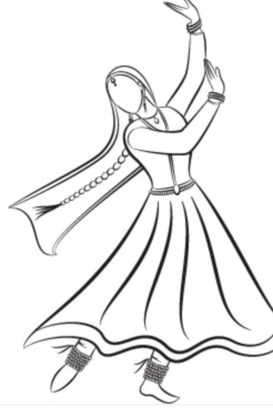 Раскраска Восточная красавица