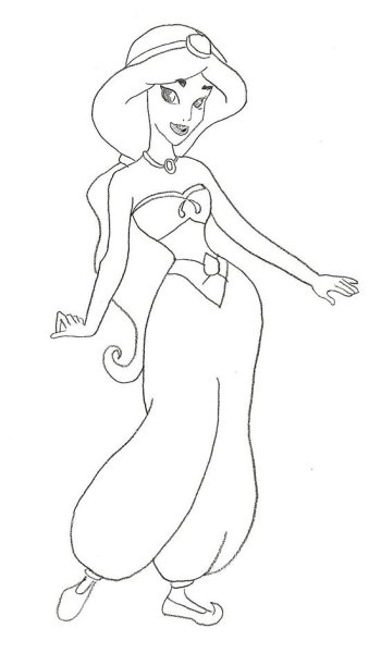 Раскраска восточные танцы для детей