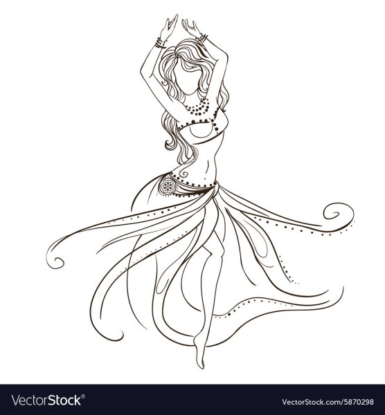 Раскраска Восточная красавица