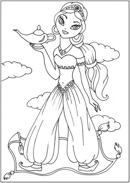 Шахерезада рисунок карандашом