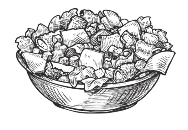 Салат карандашом