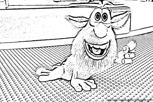 Раскраски мультфильмы Буба