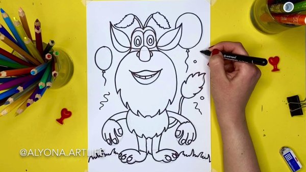 Раскраски Буба Домовой