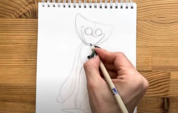 Поэтапное рисование Хагги Вагги