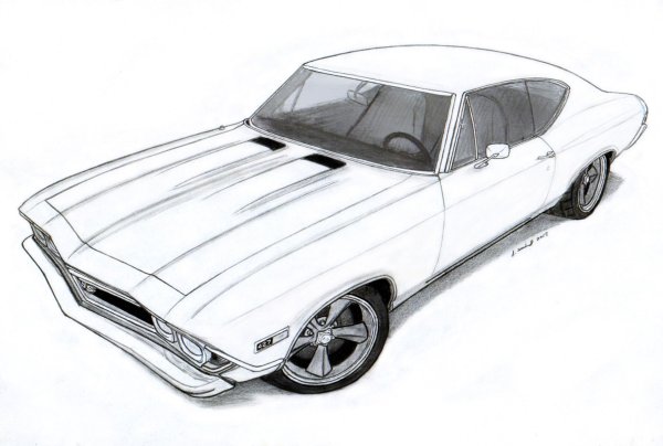 Chevrolet Camaro SS 1967 чертежи