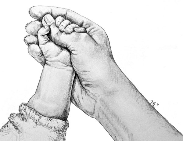 Ручной рисунок карандашом