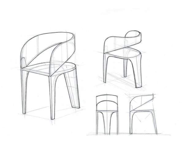 Стул в перспективе