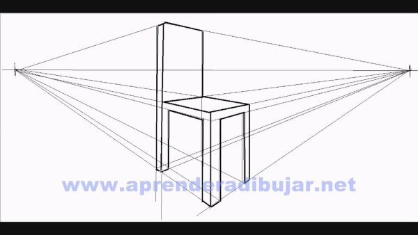 Фронтальная перспектива стул сбоку