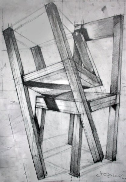 Табурет в перспективе