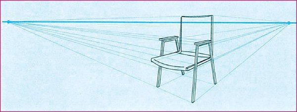 Линейная перспектива стул