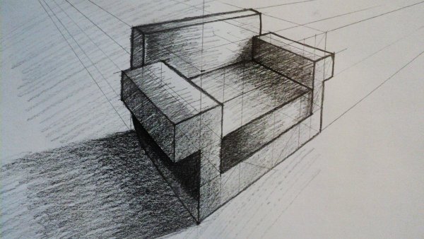 Кресло в перспективе