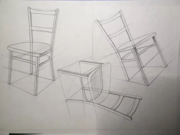 Построение стула в перспективе