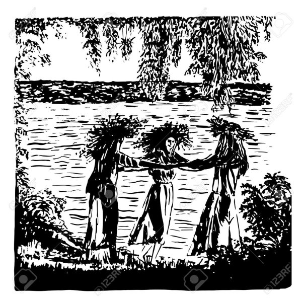 Праздник Ивана Купалы на Руси рисунки