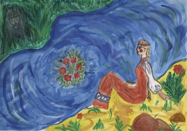 Рисование для детей праздника Ивана Купала