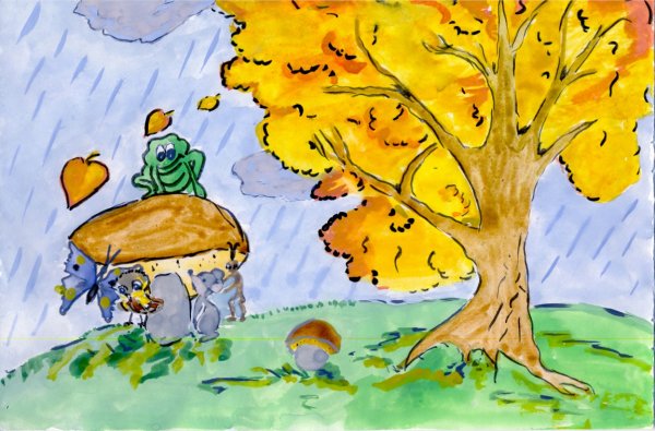 Рисунок красота осени