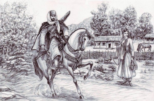 Портреты горянок Лермонтов