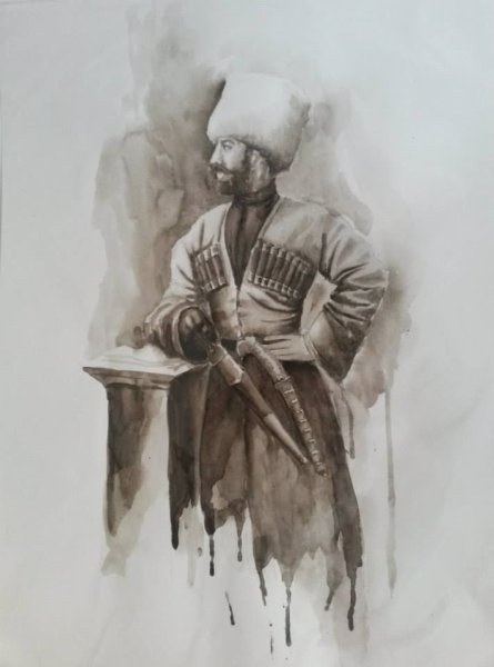 Черкесский джигит портрет