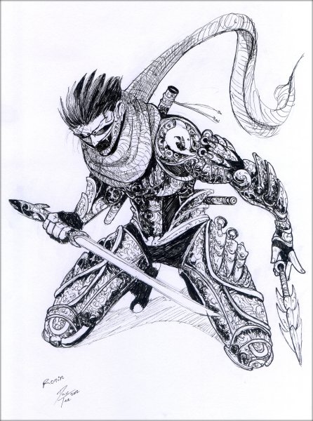 Самурай скетч