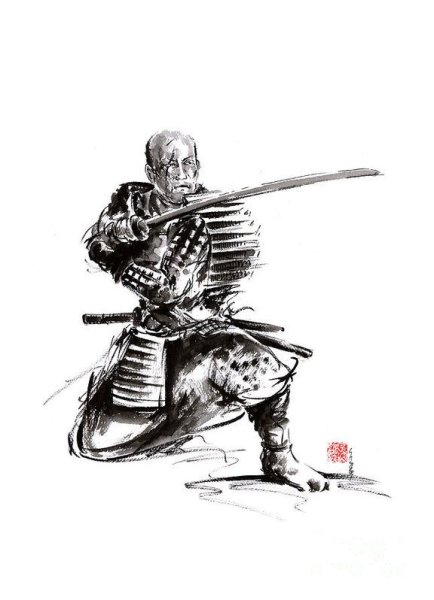 Ронин Наброски рисунки