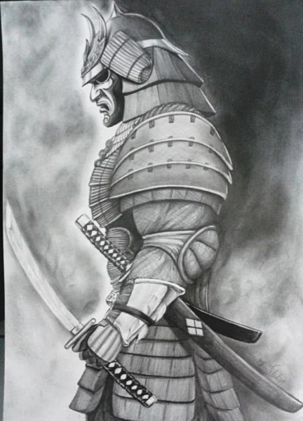 Самурай Ронин Сегун эскиз