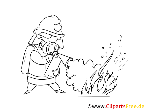 Огнетушитель раскраска