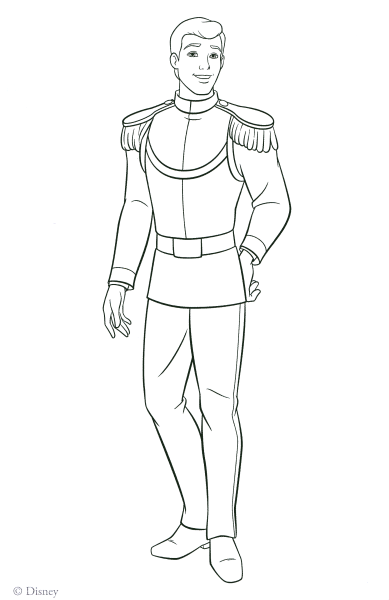 Принц Дерек раскраска