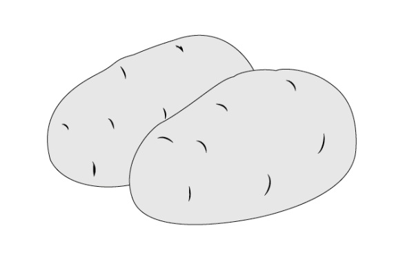 Картошка раскраска